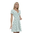 thumbnail image 1 of Women’s A Line Party Summer Dress, Retro Triangle Arrangement, Cross Wrap V Neck, 6 Sizes, by Ambesonne, 1 of 2
