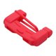 thumbnail image 2 of Cubierta de hebilla de suave para evitar colisiones a prueba de arañazos Protector de Clip de hebilla de cinturón duradero para Rojo Soledad Cubierta de hebilla de cinturón, 2 of 10