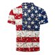 thumbnail image 5 of Blusa y camisa de manga corta con cuello vuelto para hombre, informal, de moda, de negocios, de manga corta, estampada, deportiva, con solapa, de poliéster., 5 of 5