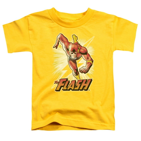 Jla Flash Yellow Little Boys Toddler Shirt