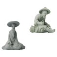 thumbnail image 2 of 2Pcs Fishing Elder Shape Adornment Creative Landscaping Prop DIY Garden Decor, 2 of 4