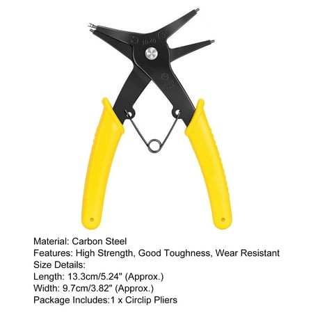 

KUNyu Carbon Steel Circlip Pliers High Hardness Two In One High Precision Snap Ring Pliers for Industrial Work