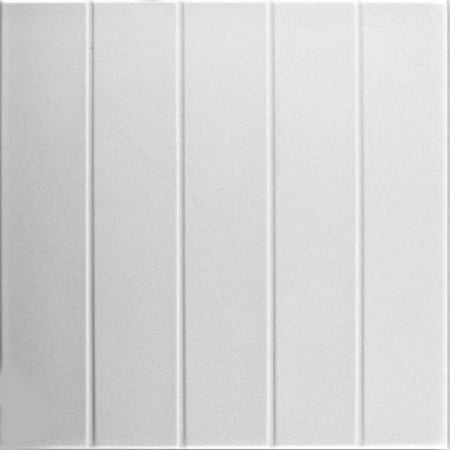 A la Maison Ceilings Model#804 Ceiling Tile (Package Of 8 Tiles), Plain White