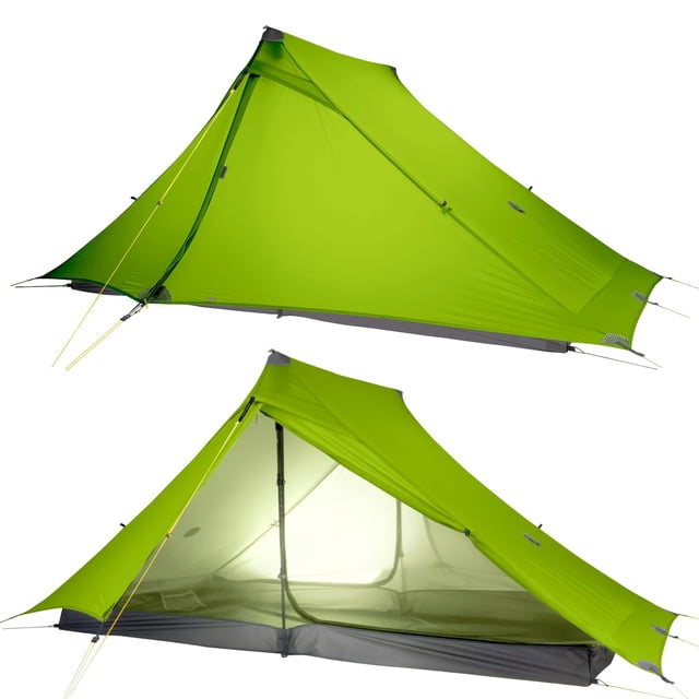 Tienda de campaña de senderismo MIER LANSHAN 2 PRO ultraligera para 2 personas, color verde