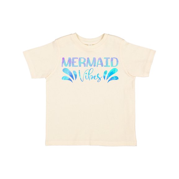 Inktastic Mermaid Vibes Text in Blues Boys or Girls Toddler T-Shirt