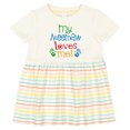 thumbnail image 3 of Inktastic Me Meemaw Loves Me Cute Girls Baby Dress, 3 of 5