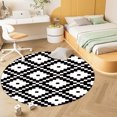 thumbnail image 4 of Sentmoon Savings Washable Kitchen Rug Circular Washed Carpet Non Slip Round Area Rug for Kitchen, Bedroom, Living Room or Entryway Hot Savings & Everyday Bargains, 4 of 6