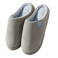 thumbnail image 2 of Mens For Men House Warm Soft Plush Flop Slippers Flip On Shoes Slippers Men's Slipper Mens Slippers Size 13 Wide Width Outdoor Mens Bedroom Slippers Men House Slippers Non Sneaker Slippers, 2 of 4