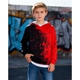 thumbnail image 7 of Lanbubble Boys' 3D Graphic Pullover Hoodie Long Sleeve Hooded Sweatshirt with Kangaroo Pocket Sizes 7-14Y, 7 of 7