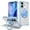 Blue, variant on Dteck Clear Magnetic Case for iPhone 17,Shockproof TPU+PC Anti-Yellow Case Compatible with Mag Safe 360° Rotatable Invisible Ring Stand Shockproof Cover,Clear