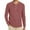 A01-Watermelon Red, variant on USNSM Men's Henley Shirt Casual Fashion Waffle Knitted Slim Fit Raglan T-Shirt Crew Neck 3 Buttons Long Sleeve Pullover Black 2XL