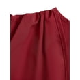 thumbnail image 2 of Lovito Elegant Plain Split Front Puff sleeve Deep V neck Women Dress, 2 of 5