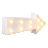 BESTONZON Arrow LED Light LED Arrow Sign Light Plastic Direction Sign Light 1Pcs