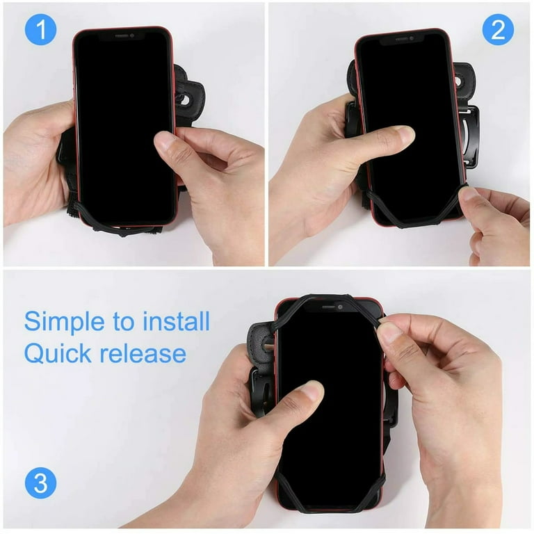 yoglam Rotatable Running Armband, Elastic Phone Holder for Jogging