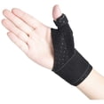 thumbnail image 1 of Vendaje reversible de compresión para el pulgar, férula para el pulgar, ortesis para el pulgar de BlackBerry, artritis, dedo en gatillo, tendinitis, soporte para el pulgar estable y transpirable L/XL, 1 of 5