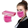 YZHM 20PCS Women Man Solid Mask Disposable Face Mask 3Ply Ear Loop Anti-PM2.5 Mask