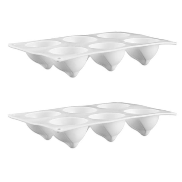 Matsuzay Molde de sombrero de Navidad de 2 piezas, moldes de silicona para hornear de cocina profesional, accesorio para hornear, Herramientas y accesorios para hornear