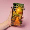 thumbnail image 2 of SKLYDDI Multicolor Stippled Sunset Patio for Galaxy A04e Case - Tables, Chairs, Leaf Motifs, TPU, Aesthetic, 2 of 7