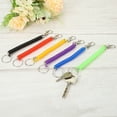 thumbnail image 5 of Uxcell Spiral Retractable Spring Coil Keychain Stretch Cord Key Ring for Keys Wallet Cellphone Green, 5 of 5