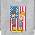 thumbnail image 3 of Beavis & Butthead - Americana  - Men's Crew Neck Fleece Pullover, 3 of 5
