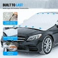 thumbnail image 6 of 2025 Upgraded Car Windshield Magnetic Snow Cover, 4-Layer Magnetic Windshield Cover with Side Window and Rearview Mirror Protector, for Most Cars, SUV, Truck (A-Orange, 63 * 46in(SUV)), 6 of 8