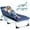 Blue cot w blue pad, variant on MOPHOTO 5-Position Folding Lounge Chair, Portable Outdoor Folding Chaise Lounge Chair for Sun Tanning, Folding Cot, Perfect for Pool Beach Patio Sunbathing