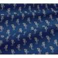 thumbnail image 5 of oneOone Viscose Jersey Fabric Sea Horse Block Print Sewing Fabric BTY 60 Inch Wide, 5 of 5