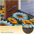 thumbnail image 6 of CURLYOOT Sunflower Daisy Half Round Door Mat 24'' x 36'', Indoor Outdoor Entrance Rug, Semi Circular Area Rug, Non Slip Washable Absorbent Doormat, Laundry Room Rug, 6 of 7