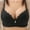 Black, variant on Fatuov Wireless Bras for Women Plus Size Push-Up Underwear for Casual Outings Support Bras 46B, Wine