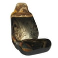 thumbnail image 1 of Wukai Sunflower Cowboy Hat Cow Full Set Car Seat Covers with Soft Padding Universal Auto Front Seats Protector and Cushion Mat, 1 of 5