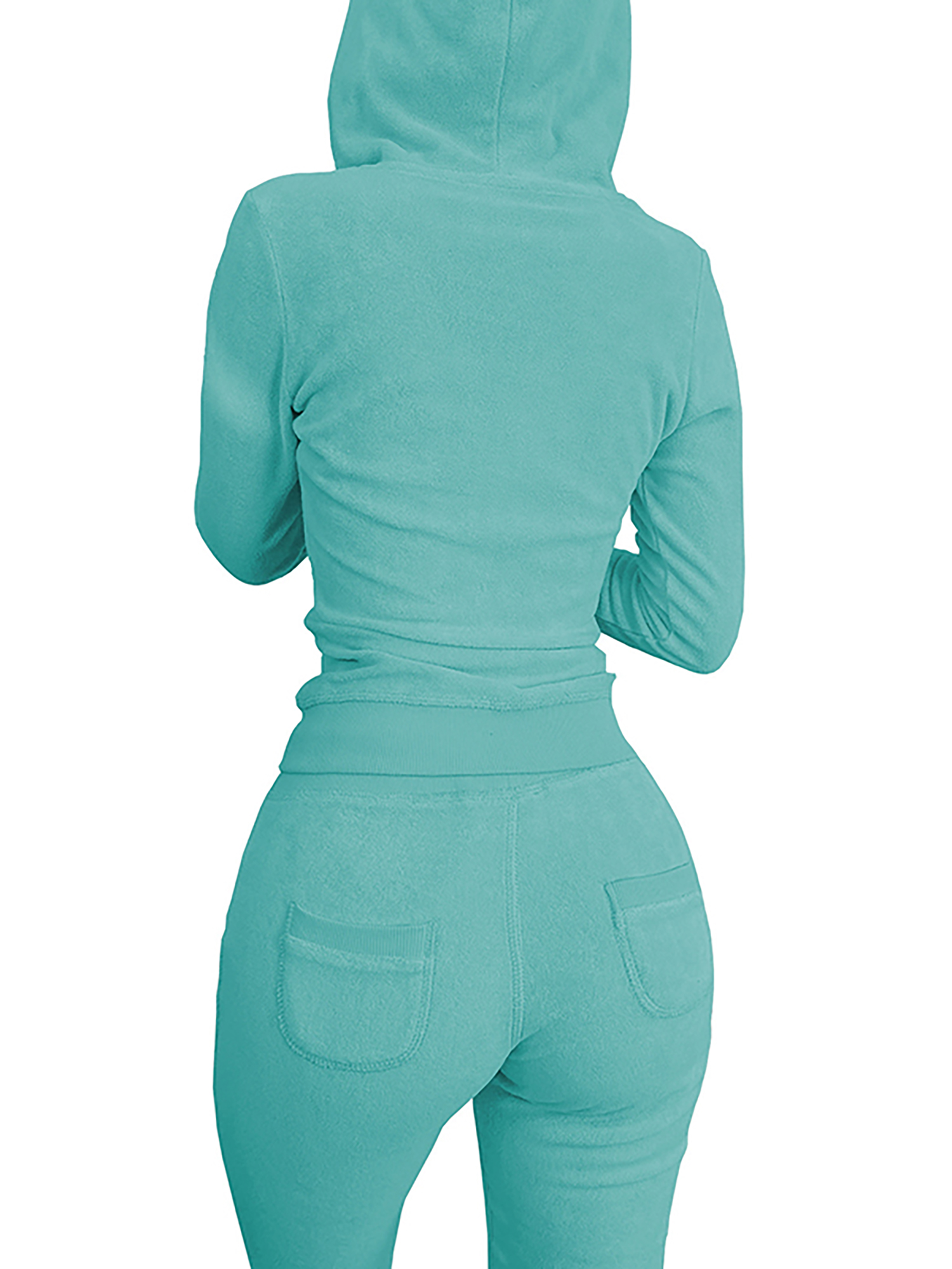 Niuer Ladies Tracksuit Set Full Zip 3 Pieces Outfit Solid Color Sweatsuits  Casual Jogger Sets Elastic Waist Khaki L 