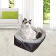 thumbnail image 4 of Alfombrilla para gatos 2 en 1 impermeable para otoño e invierno, cama cálida para perros para el suelo del hogar (negro), 4 of 8
