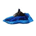 thumbnail image 1 of Fundas para zapatos desechables antideslizantes, paquete de 100 (50 pares), cubiertas para botines para pies, botines desechables reciclables e impermeables para interiores, 1 of 5