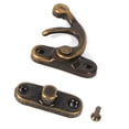 thumbnail image 3 of Gancho de Pestillo de Metal Vintage en Tono Bronce, Cerraduras decorativas para Cajas de, Herrajes para Joyeros con tornillos para caja de, Caja de Herramientas, 2.13 "x, 3 of 7