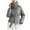 Light Gray, variant on Winter Parka for Women 2026 Fashion Casual Long Sleeve Thicken Full Zipper Belted Hooded Outerwear with Pockets