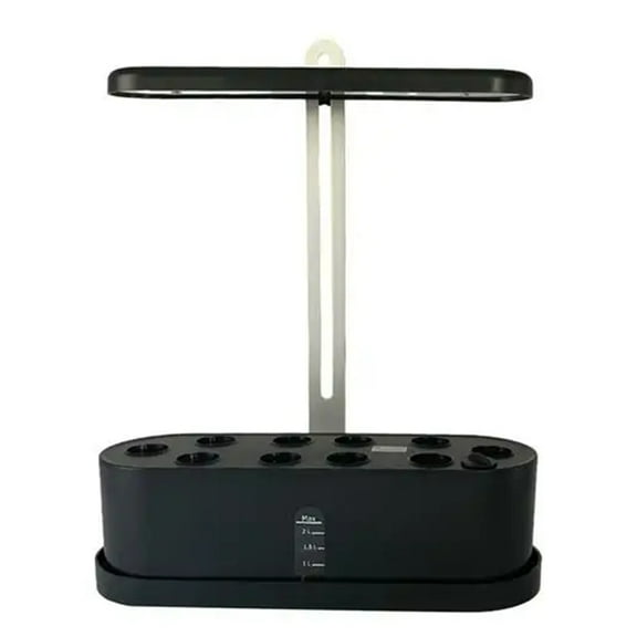 Hydroponics Growing System Full-Spectrum LED Plant Growth Light Intelligent Vegetable Germination Kit US Plug Black