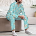 thumbnail image 7 of Hirioo crazy white goose for Men's Pajama Sets 2 Piece Pjs Men's Long-Sleeved Pajama Set Button Down Sleepwear,S-XXL-XX-Large, 7 of 7