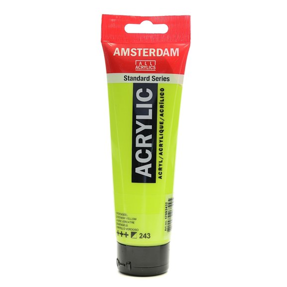 Standard Series Acrylic Paint greenish yellow, 120 ml (pack of 3)