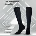 thumbnail image 1 of YAOBAMM Bas pour Femmes Chauds 1 Paire Bas Fermeture Éclair Pratique à Porter Imprimé Rayé Couleur Unie Résistant au Froid Compression Doux, 1 of 6
