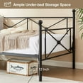thumbnail image 6 of VECELO Contemporary Metal Daybed Frame With Under-bed Storage Sofa Bed, Twin Size, Black, 6 of 8