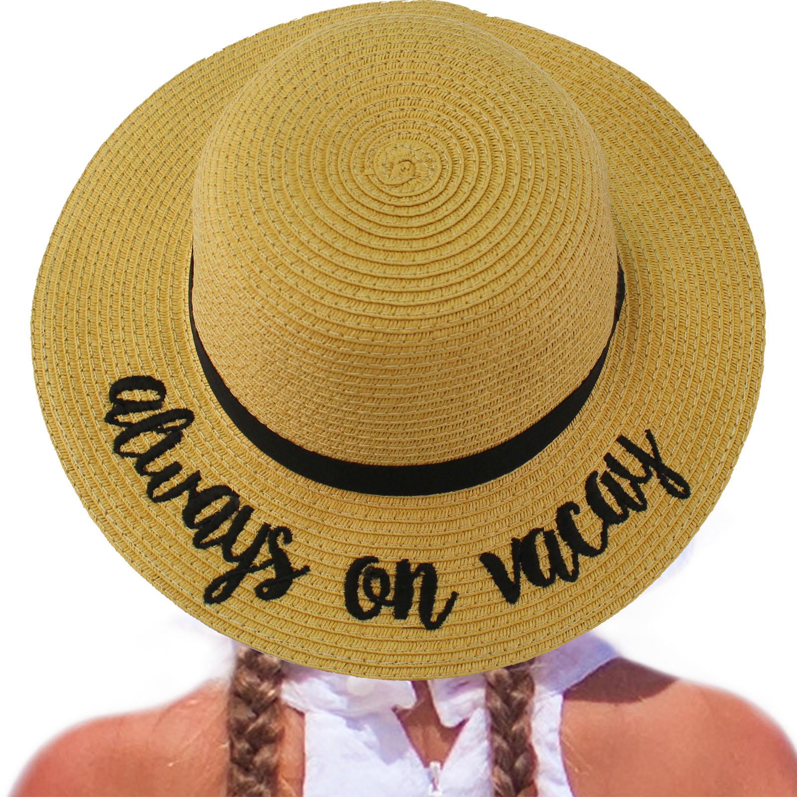 floppy beach hats with sayings