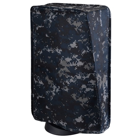 PlayVital Standing Nylon Dust Cover for PS5, Anti Scratch Waterproof Cover Sleeve for PS5 Digital Edition & Disc Edition - Urban Digital Camo