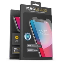 Magglass Apple iPhone 12 Pro Max Tempered Glass Screen Protector - Anti Bubble UHD Clear Full Coverage Anti-Microbial Display Guard (Case Compatible)
