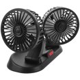 thumbnail image 4 of KAKOWELY Ventilador portátil de doble cabezal para coche, ventilador de refrigeración automático, ventilador de circulación de aire giratorio para vehículo, 4 of 5