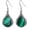 Malachite, variant on Turquoise/Lapis Lazuli/Malachite/Larimar/Moss Agate/Moonstone 925 Sterling Silver Pear Shaped Teardrop Filigree Vintage Dangle Drop Earrings for Women