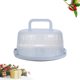 thumbnail image 3 of Caja portátil para guardar pasteles, recipiente para alimentos frescos con tapa y asa para el refrigerador (azul), 3 of 5