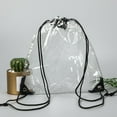 thumbnail image 5 of Eosunjian Clear Waterproof PVC Drawstring Bag Adjustable Large Capacity Stadium Travel Beach Storage Backpack Outdoor Supplies, 5 of 13
