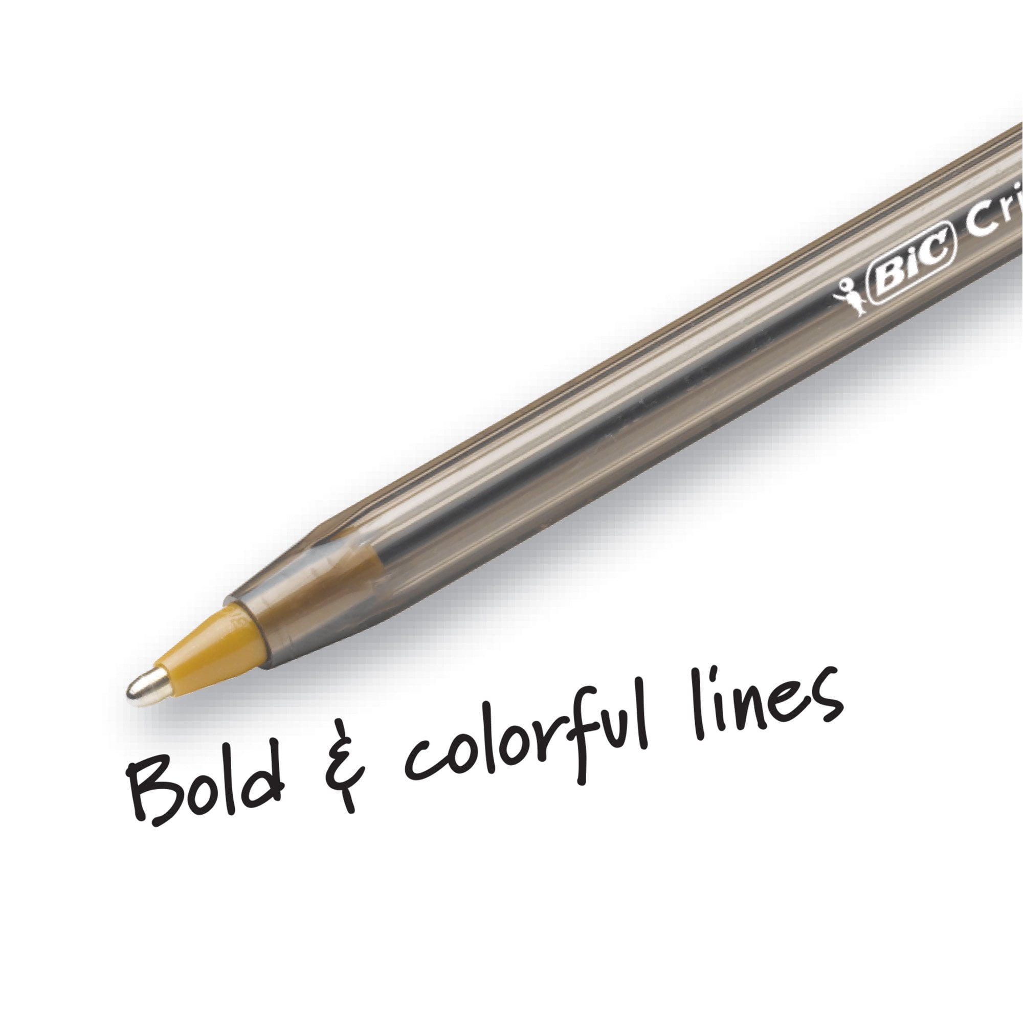 BIC Cristal Xtra Bold Fashion Ballpoint Pen, Medium Point (1.6mm), Assorted Colors, 24 Per Pack, 2 Packs