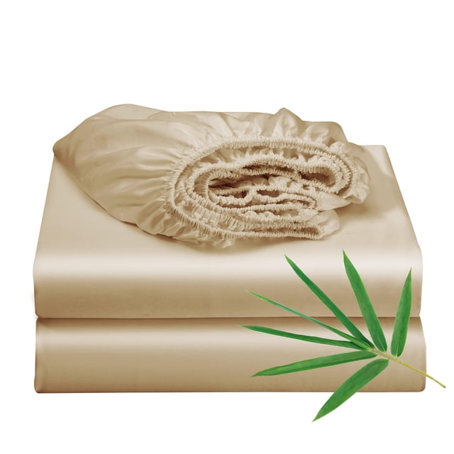 Sábana Bajera Zaizaihome Twin 400 Hilos Bambú Refrescante 41 cm Profundidad
