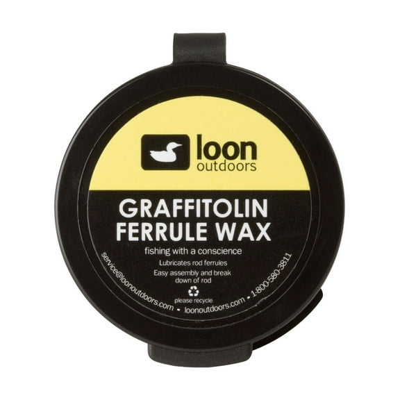 "Loon Outdoors Graffitolin Ferrule Wax Fly Rod Lubricant Protection"